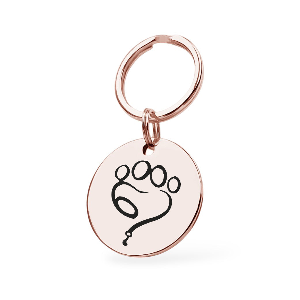 Firmen Logo Schlüsselanhänger Gravur Rosegold Geschenk