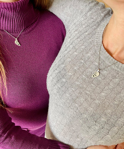 Personalisierte Herz Halskette für Freunde - Symbolischer Schmuck als Geschenk