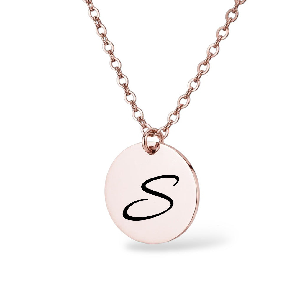 Initiale Halskette Gravur Rosegold Geschenk