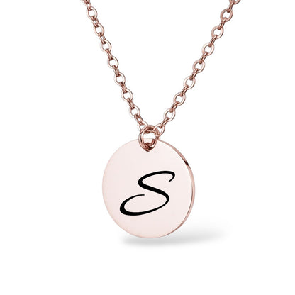 Initiale Halskette Gravur Rosegold Geschenk