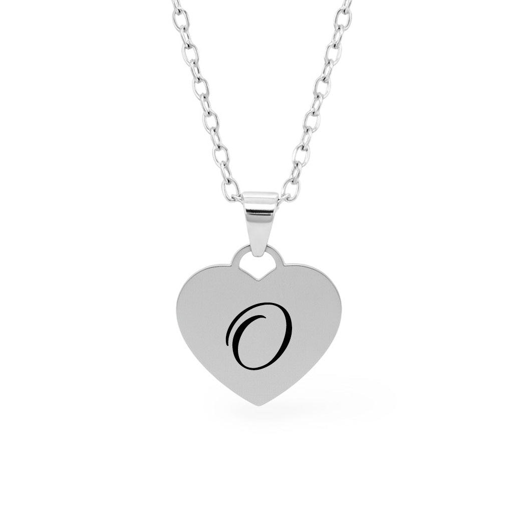 Personalisierte Herz Halskette mit Initiale - Symbolischer Schmuck als Geschenk