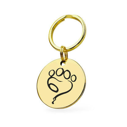 Firmen Logo Schlüsselanhänger Gravur Gold Geschenk