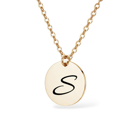 Initiale Halskette Gravur Gold Geschenk