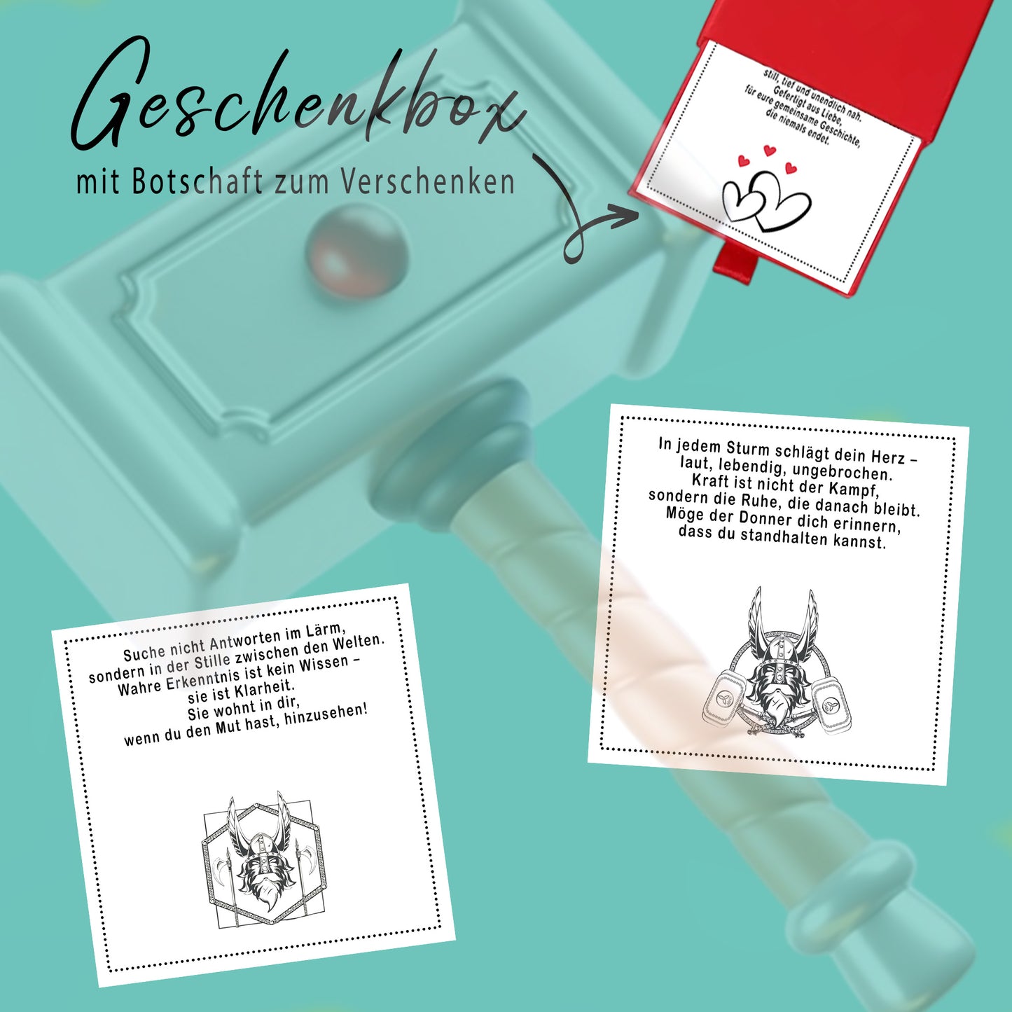 Nordische Halskette Geschenkbox Cover Übersicht