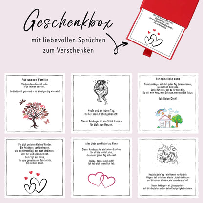 Familien Halskette Geschenkbox Cover Übersicht