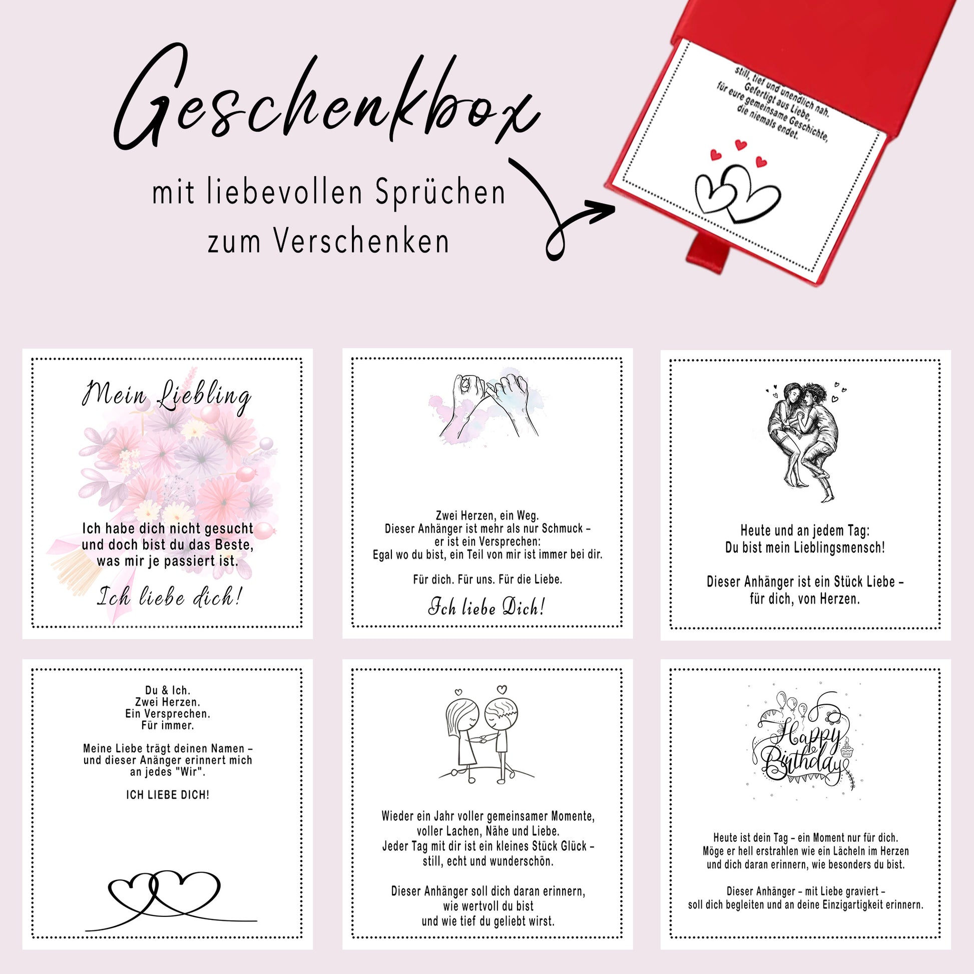 Geschenkbox Cover Übersicht
