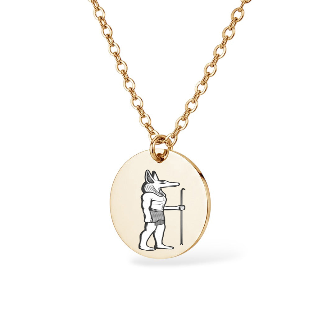 Pharao Ägyptische Halskette Gravur Gold Geschenk