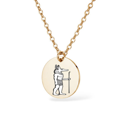 Pharao Ägyptische Halskette Gravur Gold Geschenk