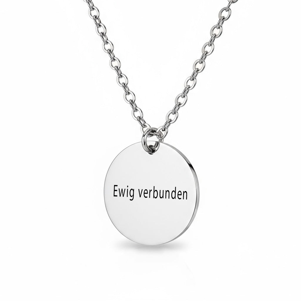Personalisierte Halskette mit Initiale & Datumsgravur - Symbolischer Schmuck als Geschenk