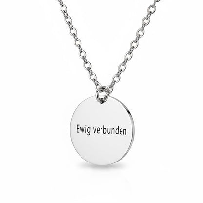 Personalisierte Halskette mit Initiale & Datumsgravur - Symbolischer Schmuck als Geschenk