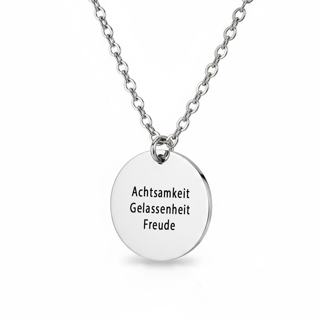 Rückseite Personalisierte Buddhistische Halskette
