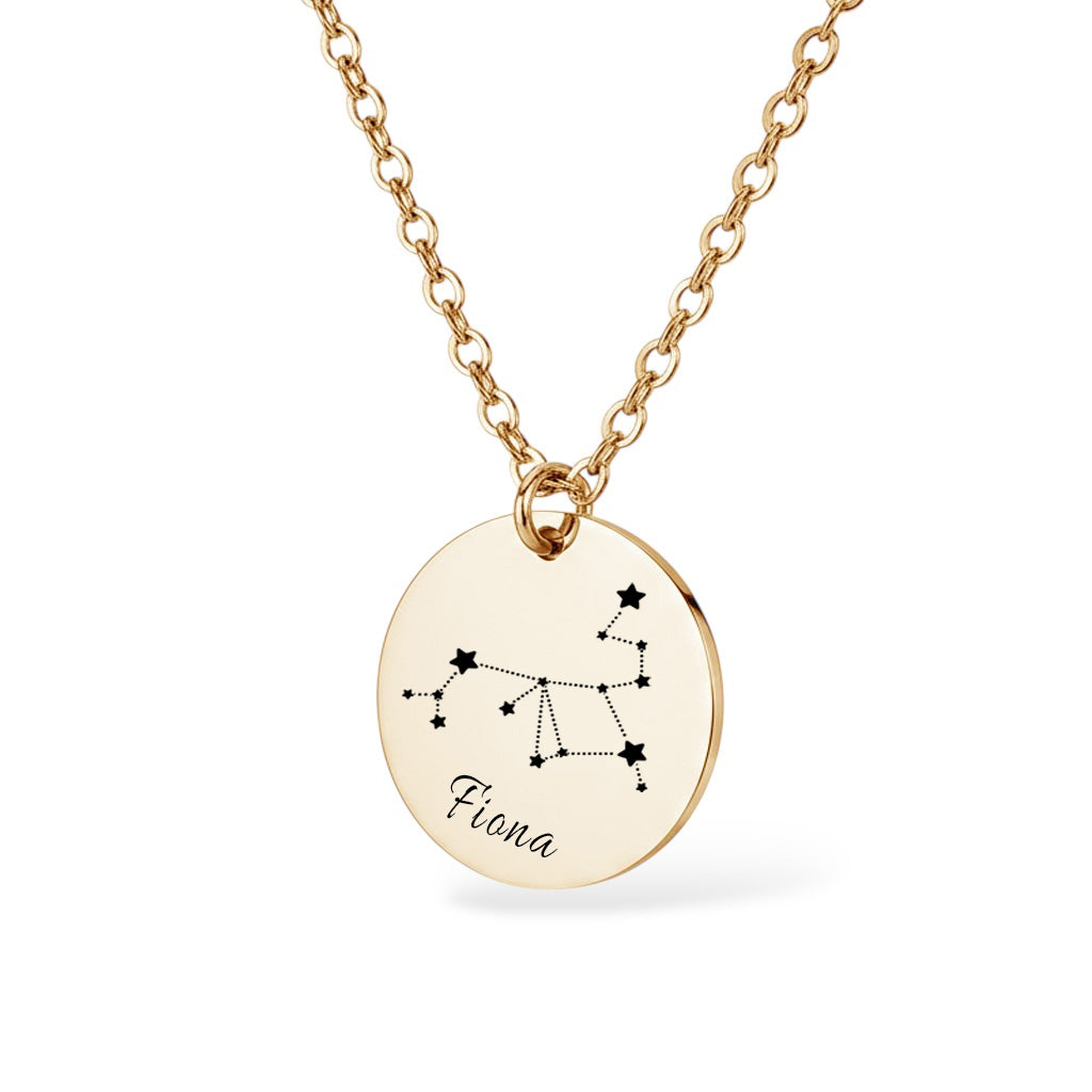 Sternbild Halskette Gravur Gold Geschenk