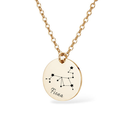 Sternbild Halskette Gravur Gold Geschenk