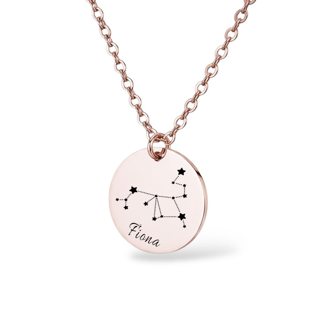 Sternbild Halskette Gravur Rosegold Geschenk