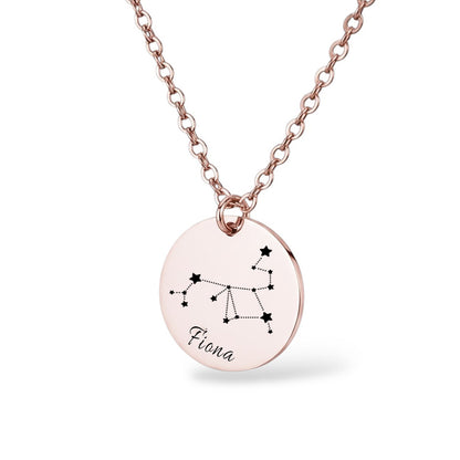 Sternbild Halskette Gravur Rosegold Geschenk